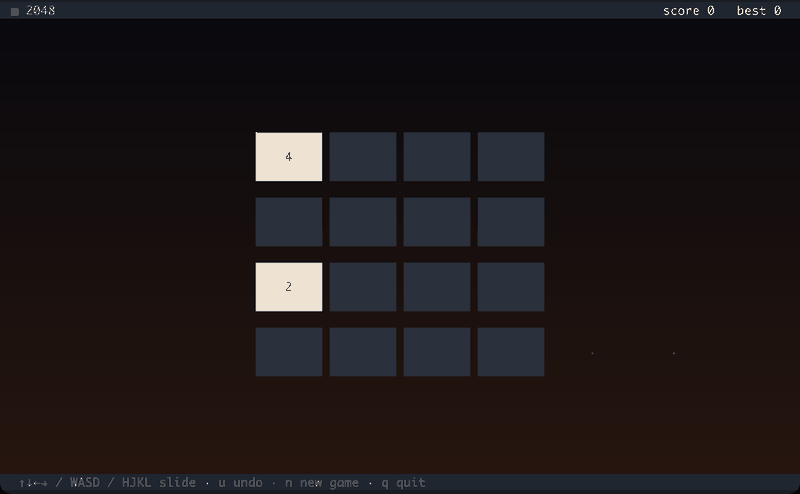 2048 in ASCII cell mode